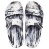 Crocs クラシック クロッグ マーブル ビーチ スポーツ スリッパ ユニセックス ホワイト ブラック 207701-103