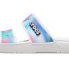 Crocs クラシック カラフル ユニセックス マルチカラー ホワイト サンダル 207771-94S