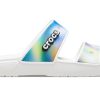 Crocs クラシック カラフル ユニセックス マルチカラー ホワイト サンダル 207771-94S