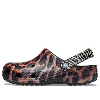 Crocs クラシック アニマル ビーチサンダル ユニセックス ブラック 207840-0ZR Crocs クラシック アニマル ビーチサンダル ユニセックス ブラック 207840-0ZR
