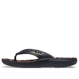 Crocs クラシック アニマル フリップフロップ ユニセックス ヒョウ柄 “ブラックヒョウ” 207872-0CU Crocs クラシック アニマル フリップフロップ ユニセックス ヒョウ柄 “ブラックヒョウ” 207872-0CU