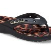 Crocs クラシック アニマル フリップフロップ ユニセックス ヒョウ柄 “ブラックヒョウ” 207872-0CU