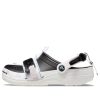 Crocs クラシック ジップタイ バックル クロッグ “ブラック ホワイト” 208127-066