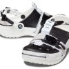 Crocs クラシック ジップタイ バックル クロッグ “ブラック ホワイト” 208127-066