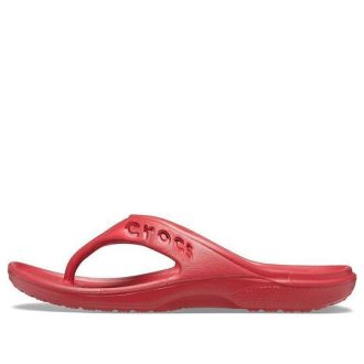 Crocs Baya ミニマル カジュアル フラット フリップフロップ レッド 11999-6EN