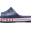 Crocs Bayaband Clog ブルー ホワイト レッド ユニセックス スリッパ 205392-4CC