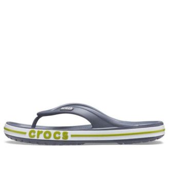 Crocs Bayaband Flip 滑り止め 耐摩耗性 カジュアル グレーグリーン スリッパ “グレーグリーン” 205393-0A3