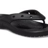 Crocs Classic Crocs Flip カジュアル ビーチサンダル ユニセックス ブラック 207713-001