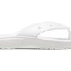 Crocs Classic Crocs Flip カジュアル ビーチサンダル ユニセックス ホワイト 207713-100