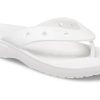 Crocs Classic Crocs Flip カジュアル ビーチサンダル ユニセックス ホワイト 207713-100