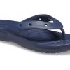 Crocs Classic Crocs Flip カジュアル ビーチサンダル ユニセックス ネイビーブルー 207713-410