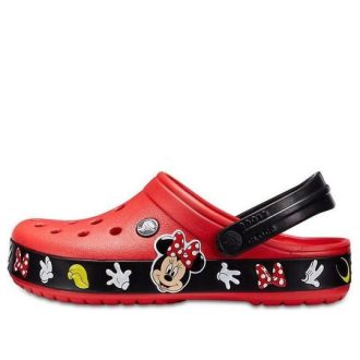 Crocs Crocband カートゥーン ミッキーマウス 耐摩耗性 ユニセックス レッド ブラック サンダル “レッド ブラック” 204936-90H Crocs Crocband カートゥーン ミッキーマウス 耐摩耗性 ユニセックス レッド ブラック サンダル “レッド ブラック” 204936-90H