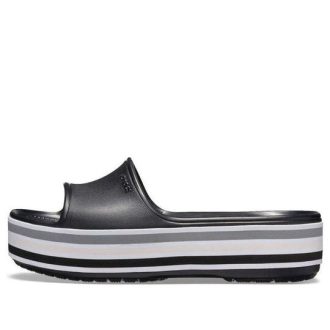 Crocs Crocband プラットフォーム スライド “ブラック グレー ホワイト” 205693-001 Crocs Crocband プラットフォーム スライド “ブラック グレー ホワイト” 205693-001