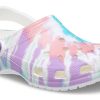 Crocs クラシッククロッグパターン Crocs フラットヒール スポーツ カラフルブルーサンダル 205453-6SN