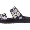 Crocs Daisy 軽量 耐摩耗性 スポーツスリッパ ユニセックス ブラック ホワイト 207284-0ZI