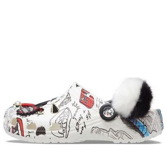 Crocs Disney x Crocs パターン ユニセックス ホワイト サンダル 207401-100 Crocs Disney x Crocs パターン ユニセックス ホワイト サンダル 207401-100