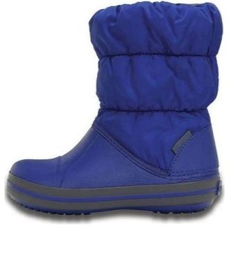 Crocs (GS) ウィンター パフ ブーツ “ブルー” 14613-4BH