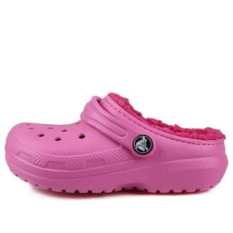 Crocs (GS) クラシック ラインド ラウンドトゥ クロッグ “ピンク” 203506-6LA