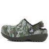 Crocs (GS) カモフラージュプリント ラウンドトゥ クロッグ “グリーンブラウン” 204817-3R3