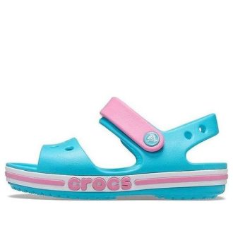 Crocs (GS) バヤバンド サンダル “デジタル アクア ピンク” 205400-4SL
