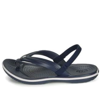 Crocs (GS) クロックバンド スリングバック ストラップサンダル “ネイビーブラック” 205777-410