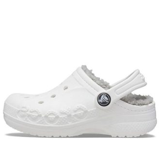 Crocs (GS) クラシック クロッグ ステイ ウォーム ライトウェイト ホワイトグレー サンダル “ホワイト ライトグレー” 205977-11H