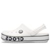 Crocs (GS) クロックバンド ロゴ クロッグ “ホワイト ブラック” 206022-103