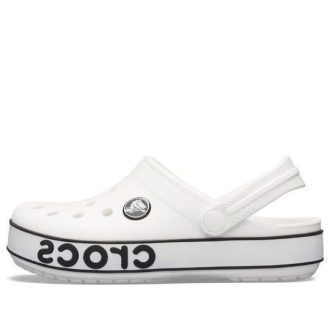 Crocs (GS) クロックバンド ロゴ クロッグ “ホワイト ブラック” 206022-103