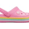 Crocs (GS) クロックバンド レインボーグリッター クロッグ “ピンク” 206151-669