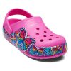 Crocs (GS) ファン ラボ マルチ バタフライ バンド ライト クロッグ “ピンクブルー” 206158-6QQ