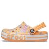 Crocs (GS) バヤバンド シーズナル プリント クロッグ “オレンジホワイト” 206178-801