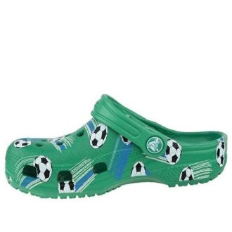 Crocs (GS) クラシック スポーツ ボール クロッグ “グリーン ホワイト” 206417-3TJ