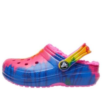 Crocs (GS) クラシック ラインド タイダイ グラフィック クロッグ “ブルー ピンク” 206683-6RW