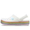 Crocs (GS) クロックバンド レインボーシューズ “ホワイトマルチ” 206751-100