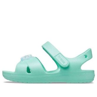 Crocs (GS) クラシック クロスストラップ チャーム サンダル “ターコイズ” 206947-3U3