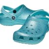 Crocs (GS) クラシック グリッター クロッグ “ブルー ティール” 206993-4SS