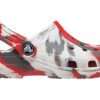 Crocs (GS) クラシック マーブル クロッグ “ホワイト レッド グレー” 207002-884