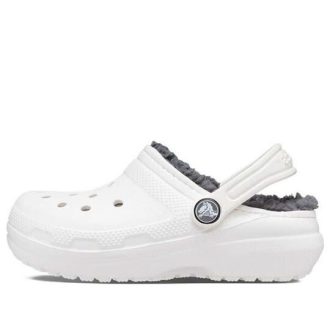 Crocs (GS) クラシック ラインド クロッグ “ホワイトグレー” 207009-10M