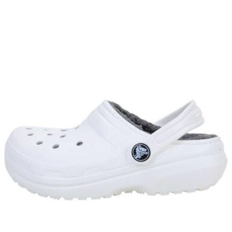 Crocs (GS) クラシック ラインド クロッグ “ホワイト” 207010-10M