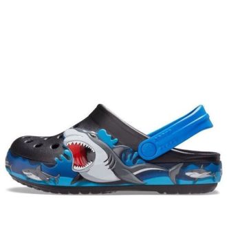 Crocs (GS) ファンラボ シャーク ライト クロッグ “ブラック グレー ブルー” 207070-001