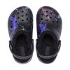 Crocs (GS) クラシック ファズ ライン クロッグ「ブラック ライトニング」207322-0C4