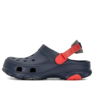Crocs (GS) オールテレインクロッグ「ネイビーレッド」207458-410