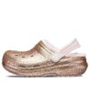 Crocs (GS) クラシック ラインド グリッター クロッグ “ゴールド ピンク” 207462-2UB