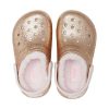Crocs (GS) クラシック ラインド グリッター クロッグ “ゴールド ピンク” 207462-2UB