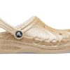 Crocs (GS) バヤ ラインド グリッター クロッグ “ゴールド” 207656-11S