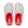 Crocs (GS) クラシック ラインド エレベーテッド スウィートハート クロッグ “レッド ホワイト” 207738-119