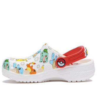 Crocs (GS) クラシック ポケモン クロッグ “ホワイトレッド” 207754-94S