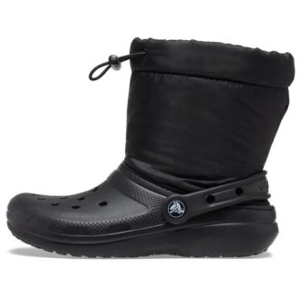 Crocs (GS) クラシック ラインド ネオ パフ ブーツ “コアブラック” 207940-001