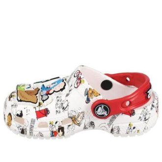 Crocs (GS) ピーナッツ クラシック クロッグ “ホワイトレッド” 208631-94S