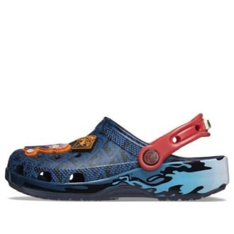 Crocs (GS) 呪術廻戦 クラシッククロッグ “ブルーレッド” 208807-410